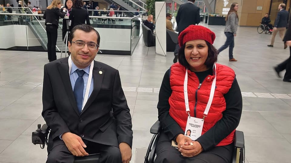 Photo: PCI : Dr Deepa Malik (R) won India's first Paralympic medal by a woman in 2016.